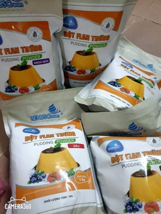 Bột Bánh Flan Vị Trứng 1kg – BENUSCream