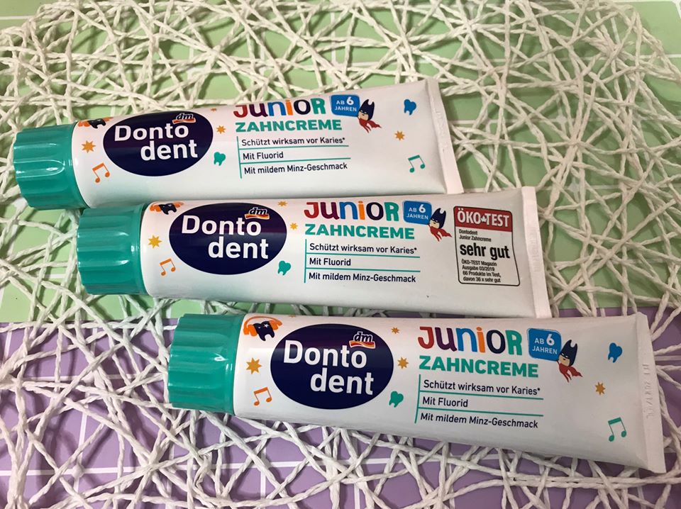 [HCM]Kem đánh răng trẻ em Dontodent Junior 100ml - Hàng chuẩn Đức