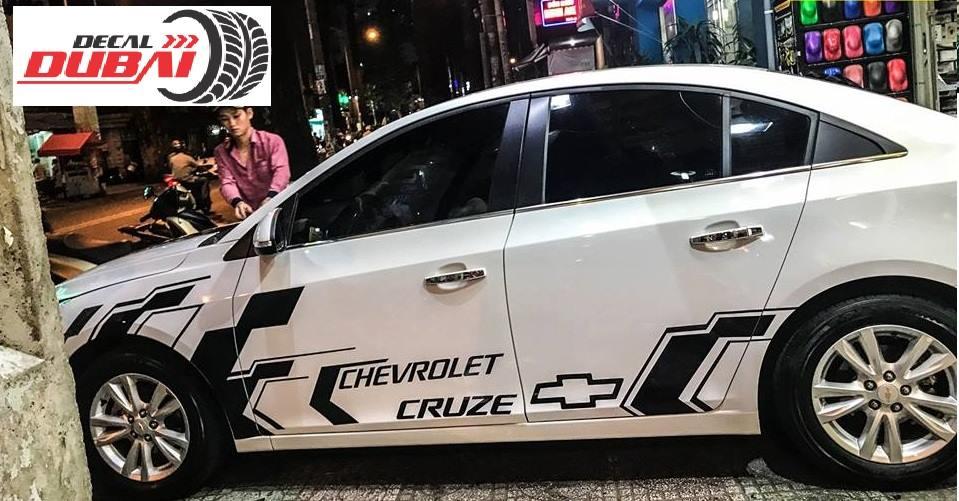 Tem dán sườn xe chevrolet cruze