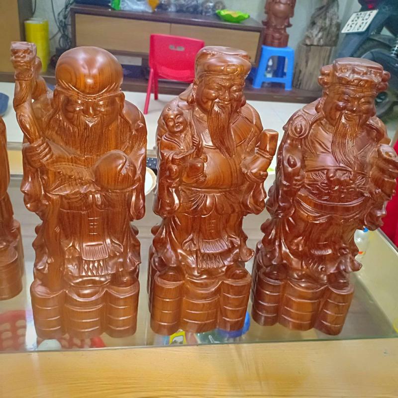 BỘ TƯỢNG TAM ĐA GỖ BÁCH XANH -LOẠI TO RÕ NÉT.KT C30 S9 N11C
