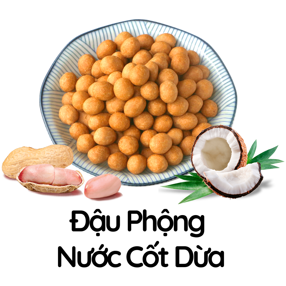 Combo 3 lon Đậu phộng Nước Cốt Dừa Tân Tân 265g