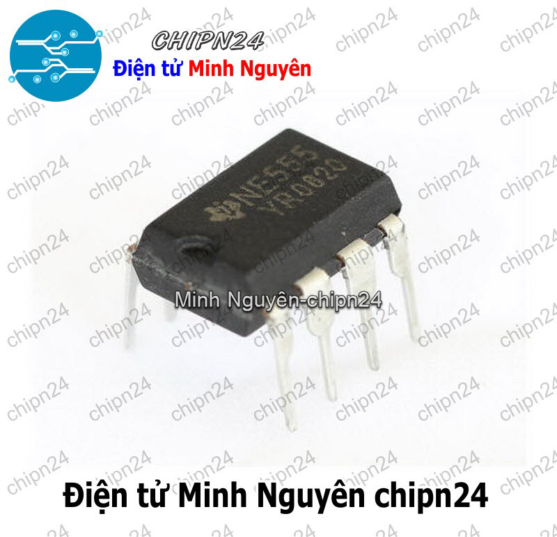 [4 con] (DIP) IC NE555 DIP-8 (NE555N NE555P) (IC tạo xung vuông) - HH000351