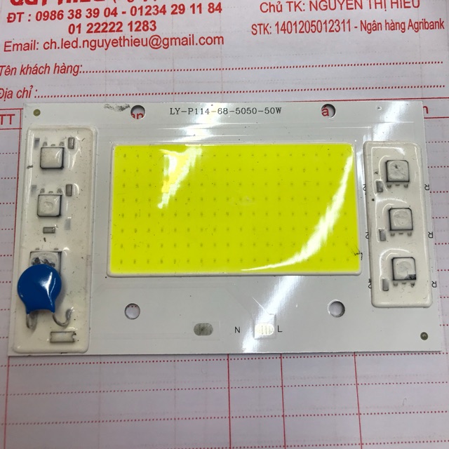 Nhân pha đèn led 50w cop 5054 điện 220v