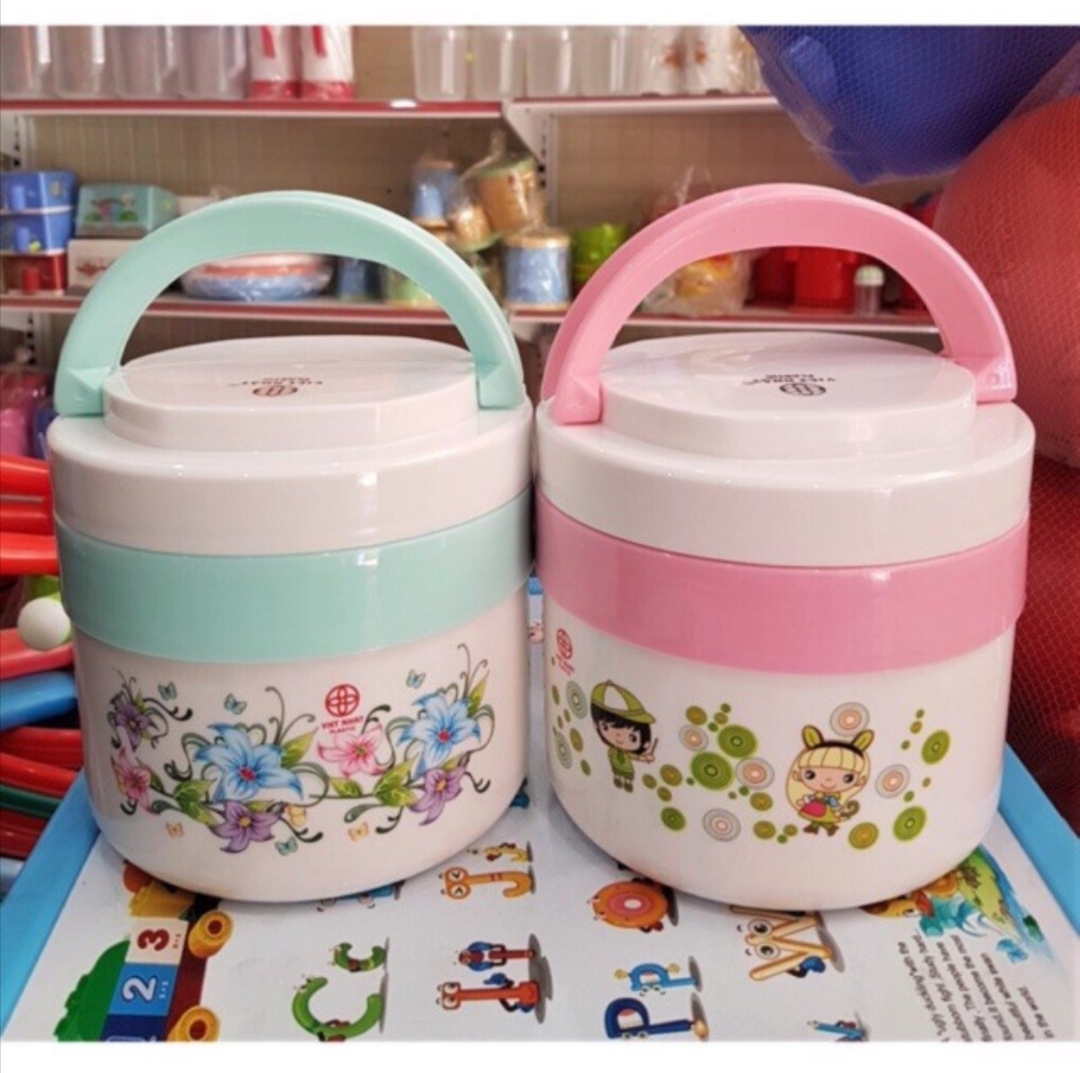 CẶP LỒNG GIỮ NHIỆT 1350ML 2 NGĂN VIỆT NHẬT