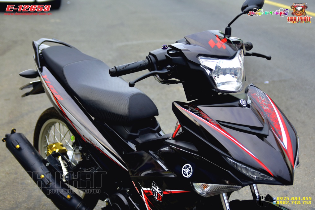Tem Trùm Xe Exciter 150 Y15zr Đỏ Đen