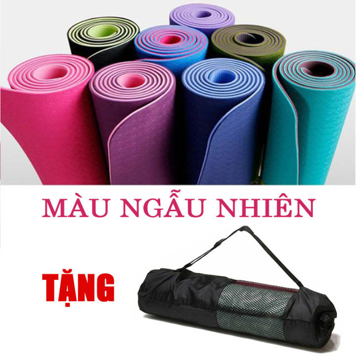 Thảm Tập Yoga Chống Trơn trượt, Không Mùi dày 6mm – No Brand – top1shop