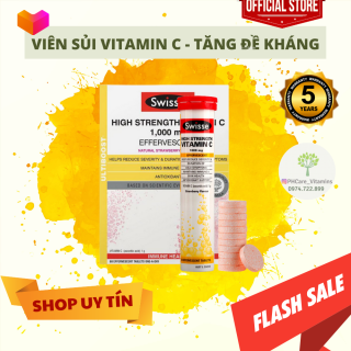 Viên sủi Swisse High Strength Vitamin C 1000mg ống 20 viên DATE 2024 thumbnail