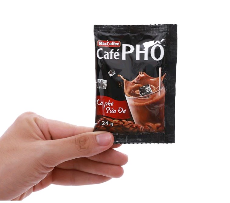 combo 10 gói Cà phê phố sữa đá - MacCoffee Café Phố 24g