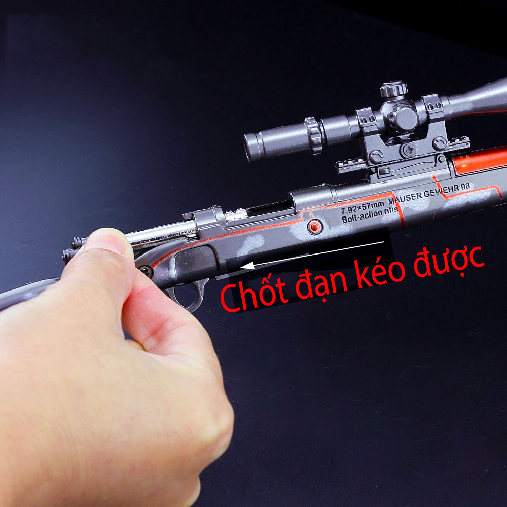 Mô Hình Khẩu Kar98 Skin Black Trong PUBG