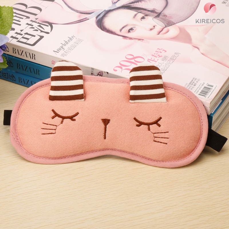 [HCM]Bịt Mắt Ngủ Miếng Che Mắt Ngủ Animal Có Túi Gel - Màu Ngẫu Nhiên - kireicos