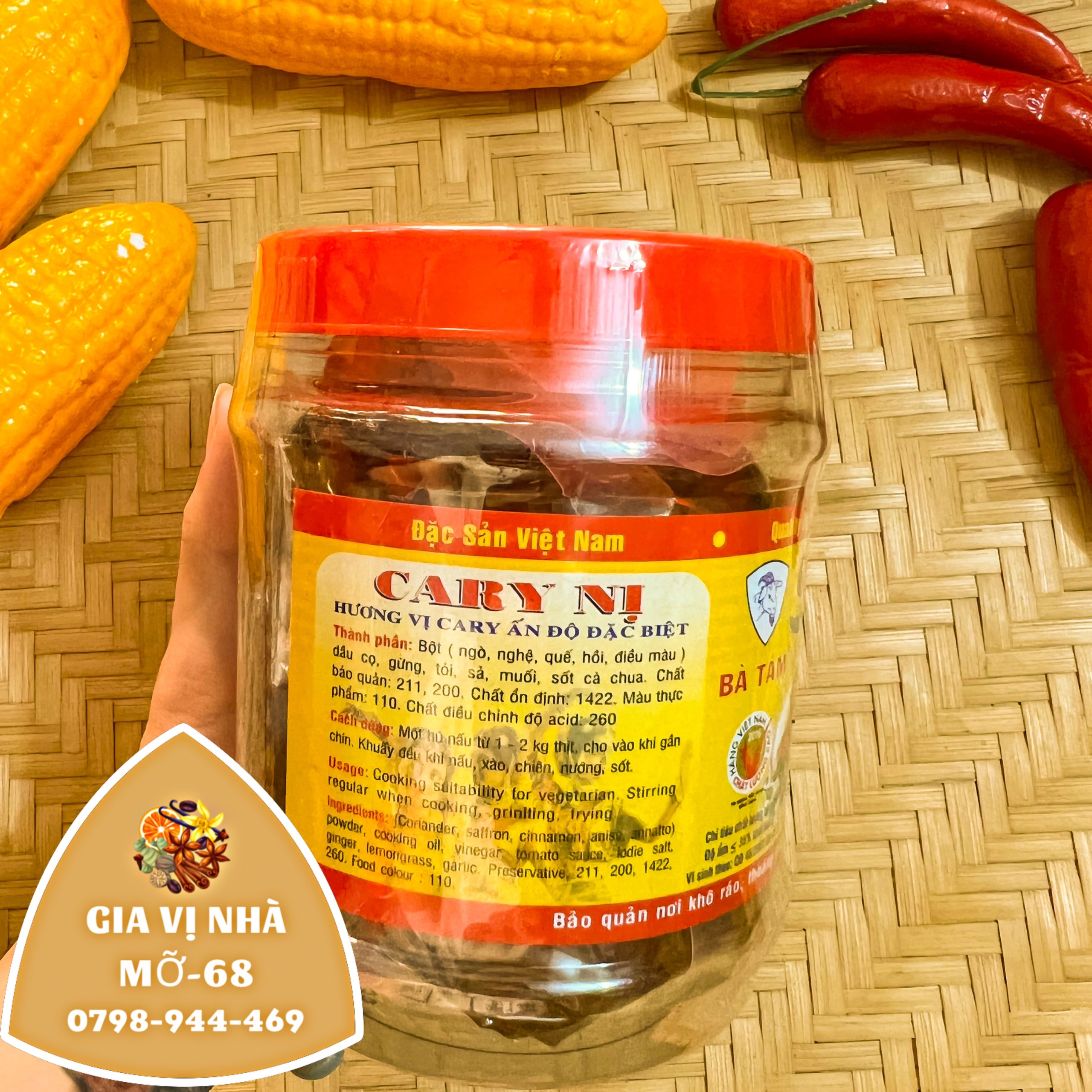 CÀ RY NỊ HIỆU BÀ TÁM - HỦ 500GR