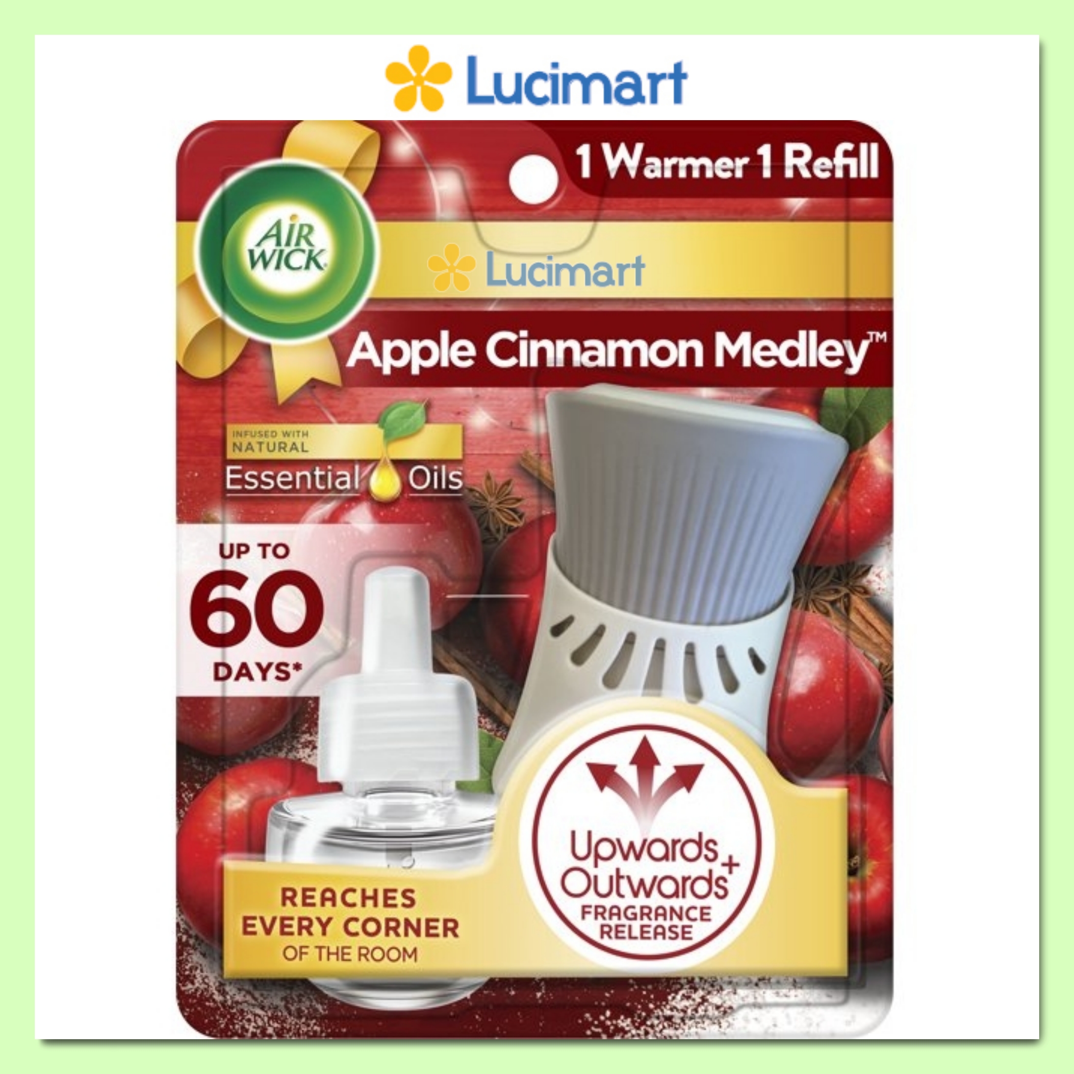Bộ tinh dầu thơm Air Wick Essential Oils 1 Warmer + 1 Refill [Hàng Mỹ]