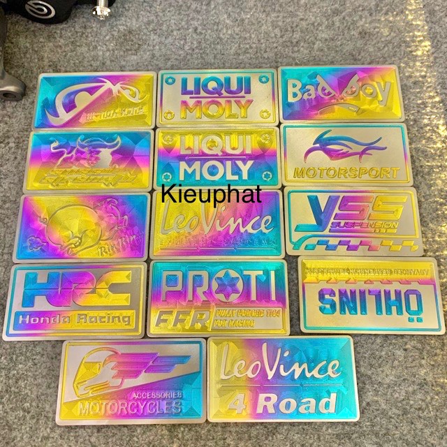 Tem Titan Điện phân dán nắp nước Tem dán dè con Vario Airblae có keo