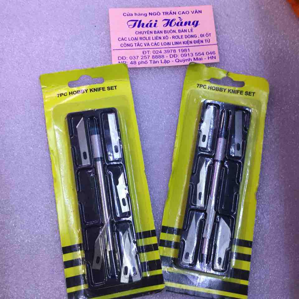 Bộ dao trổ 6 lưỡi