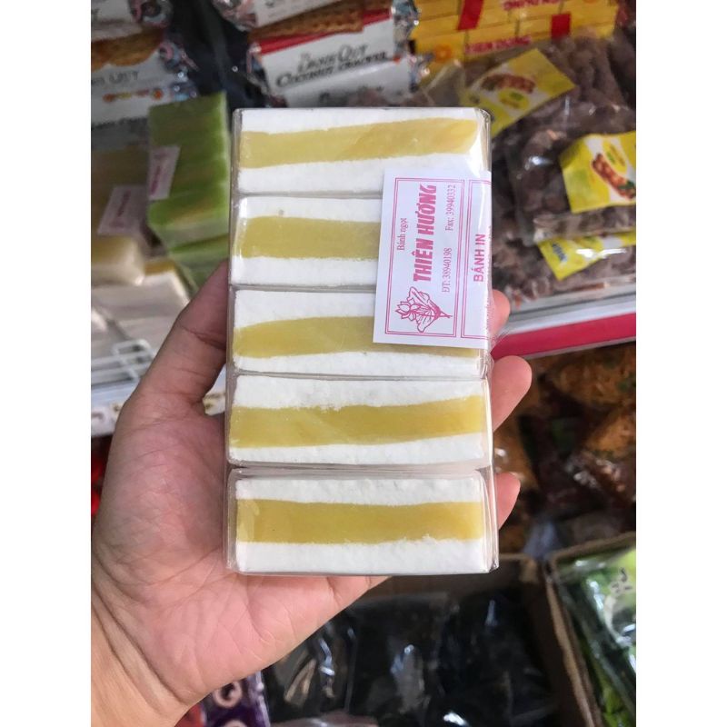 (HƯƠNG VỊ QUÊ) COMBO 2 BỊCH BÁNH IN ĐẬU XANH (5 cái /bịch)