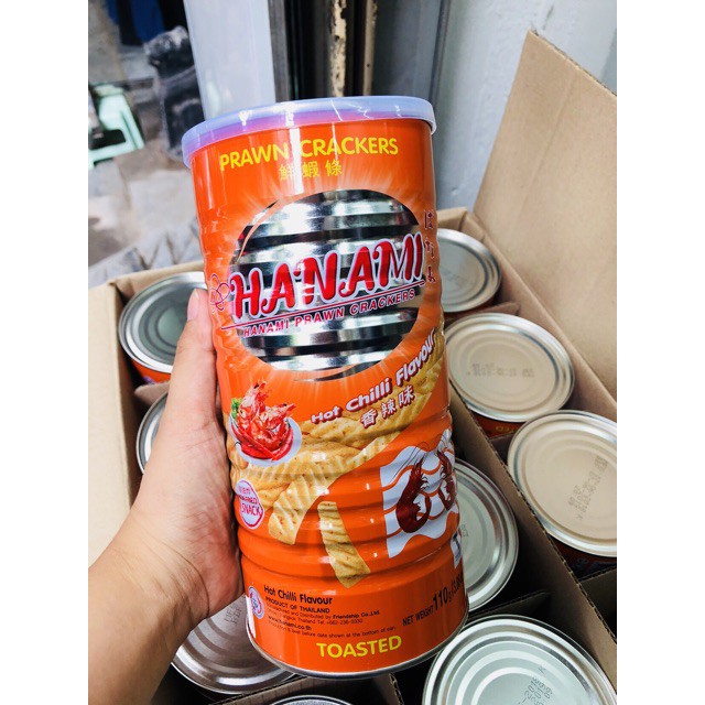 Snack Tôm Hanami Thái Lan - Lon 110gr