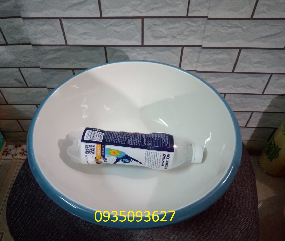 [HCM]Thau, chậu nuôi cá bằng sứ trắng