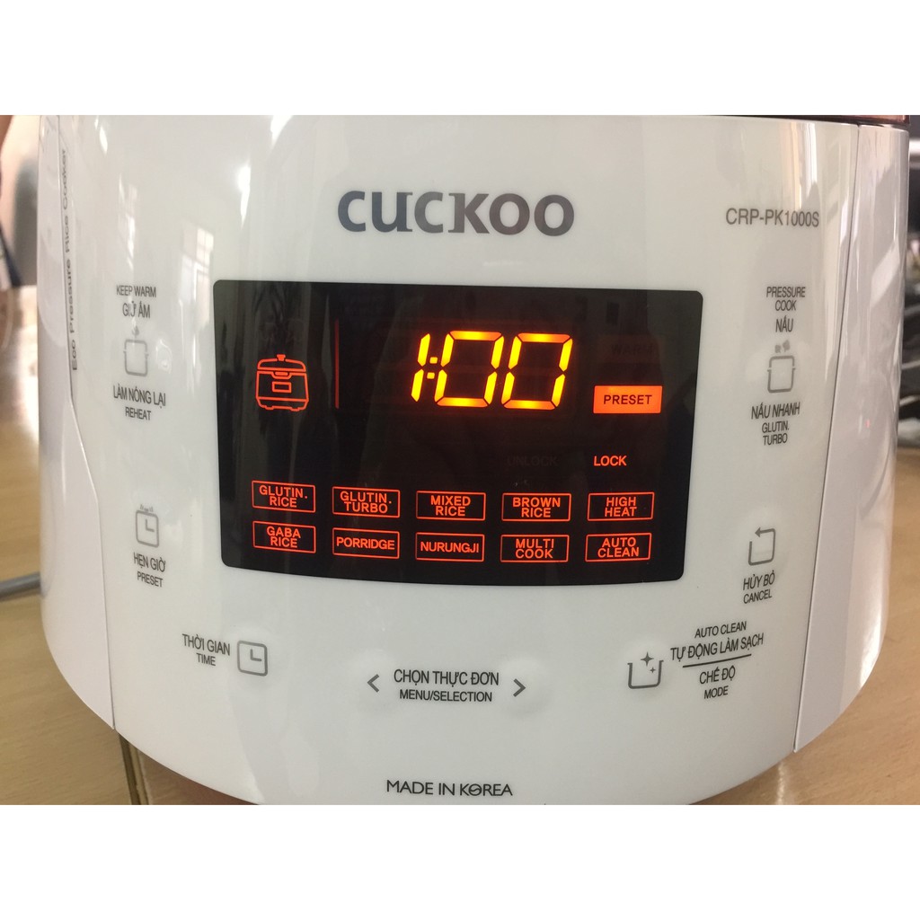 [Trả góp 0%]Nồi cơm điện Cuckoo PK1000S 18l
