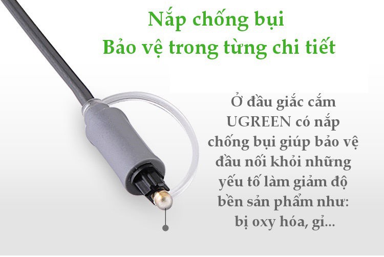 Dây audio quang Optical 2M Ugreen 10770