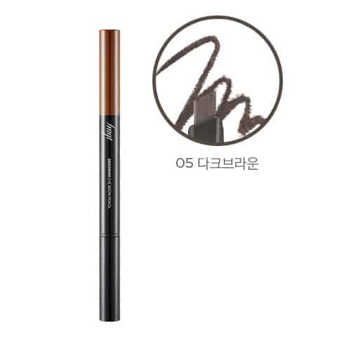 [HCM]Chì Kẻ Mày Định Hình 2 Đầu The Face Shop Designing Eyebrow Pencil 3g #05 Dark Brown