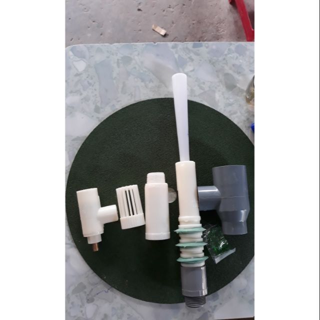 TRỌN BỘ HÚT SÂU NHẤN PHI 49 PVC (3 ron R34)+ VAN ĐIỀU ÁP 27