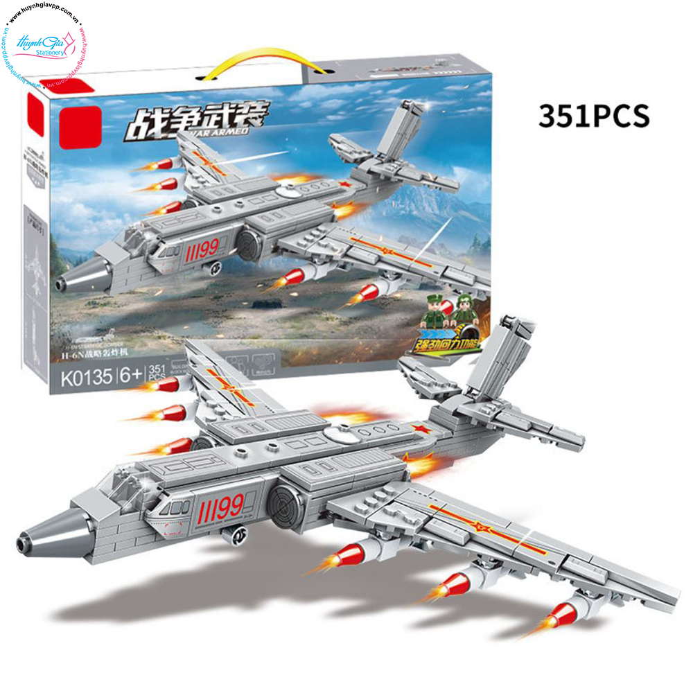 Lego lắp ráp mô hình máy bay chiến đấu (48 x 6,5 x 32cm)