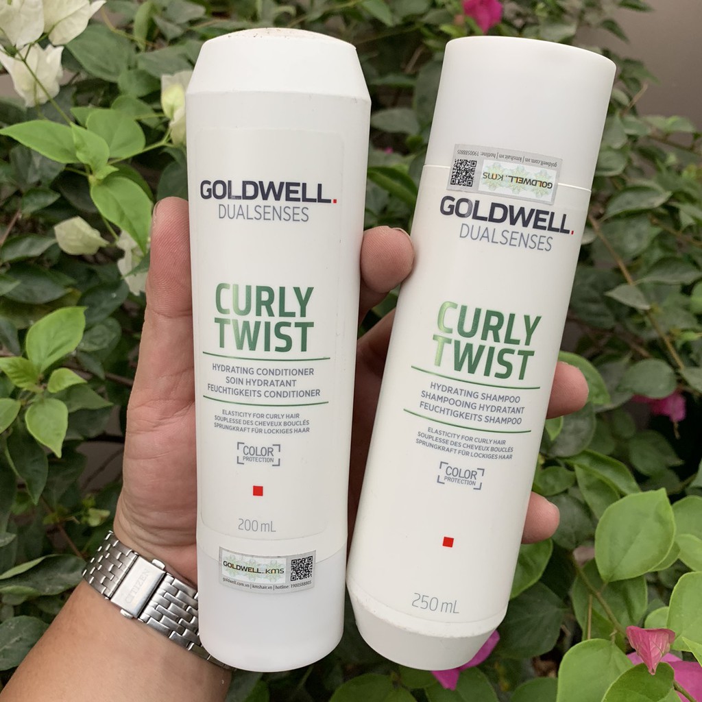 Gội xả dưỡng tóc xoăn Curly Twist Goldwell Dualsenses 250ml/200ml