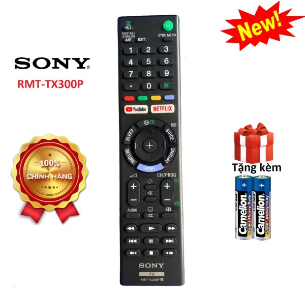 Bảng giá Remote Điều khiển tivi Sony RMT-TX300P - Hàng hãng, full box [ tặng kèm pin. BH 30 ngày đổi mới ]