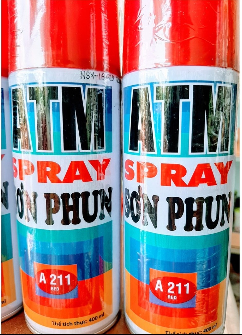 [Chính hãng] SƠN XỊT ĐỎ ATM A211 - lưu ý thị trường xuất hiện hàng TQ nhái