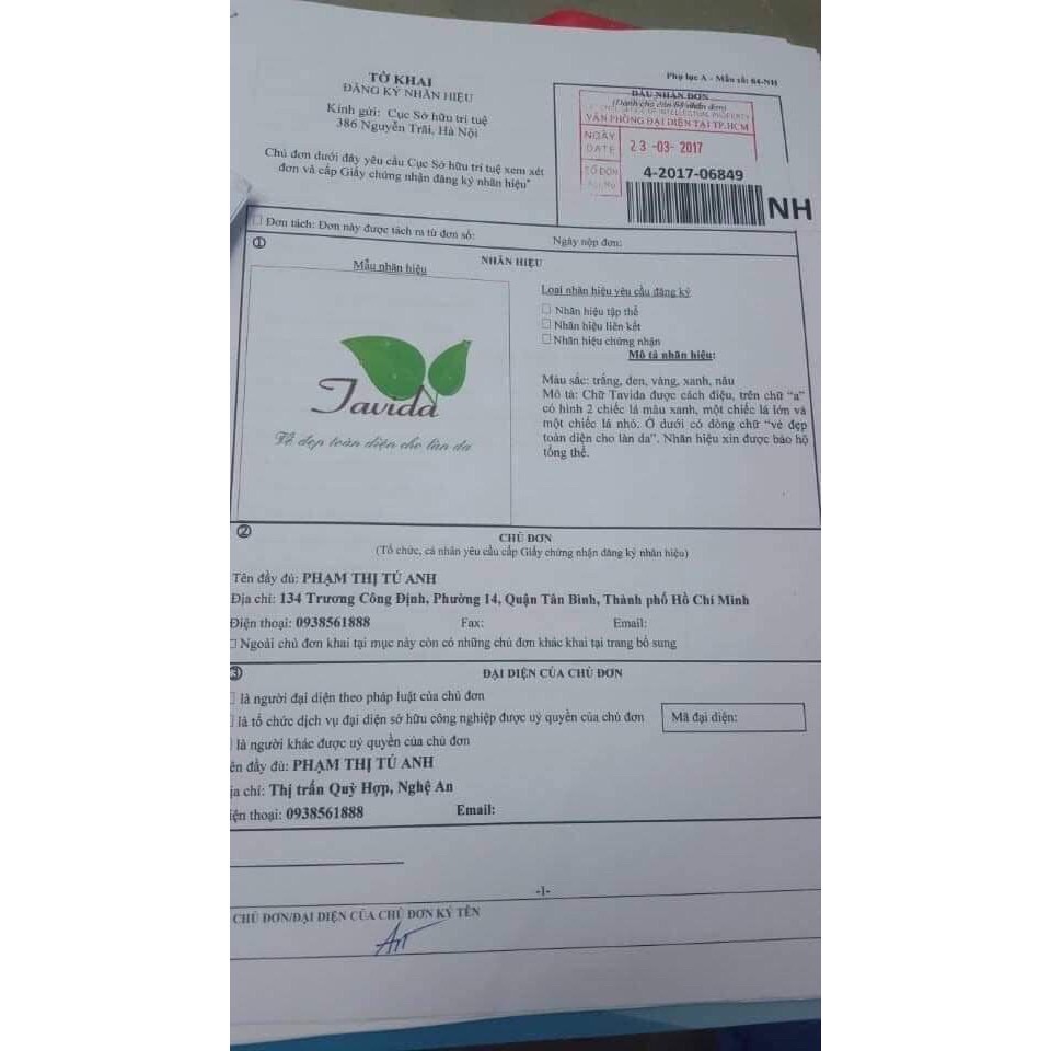 MEN VI SINH TAVIDA