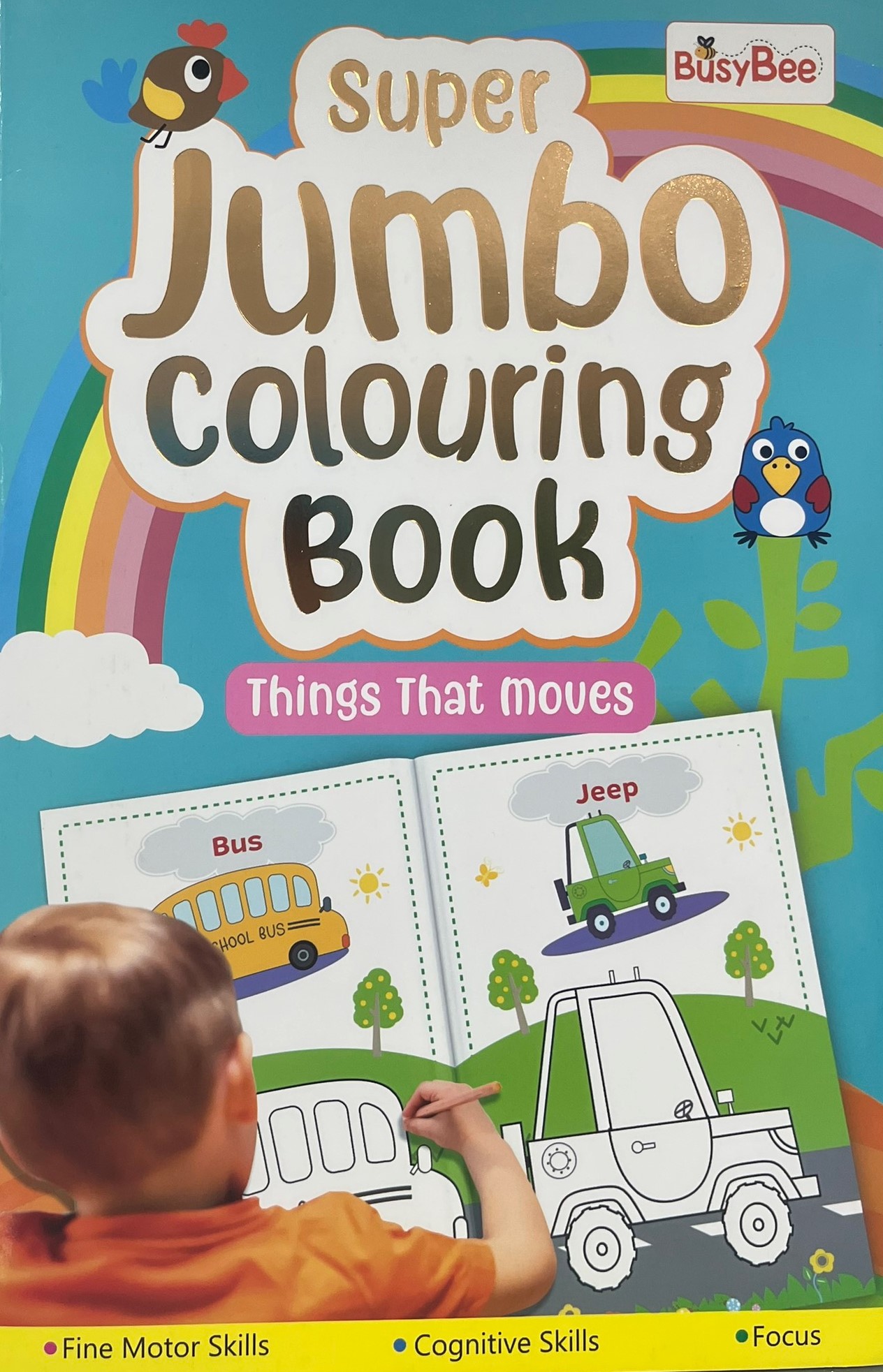 Super Jumbo Colouring Book - Things That Moves