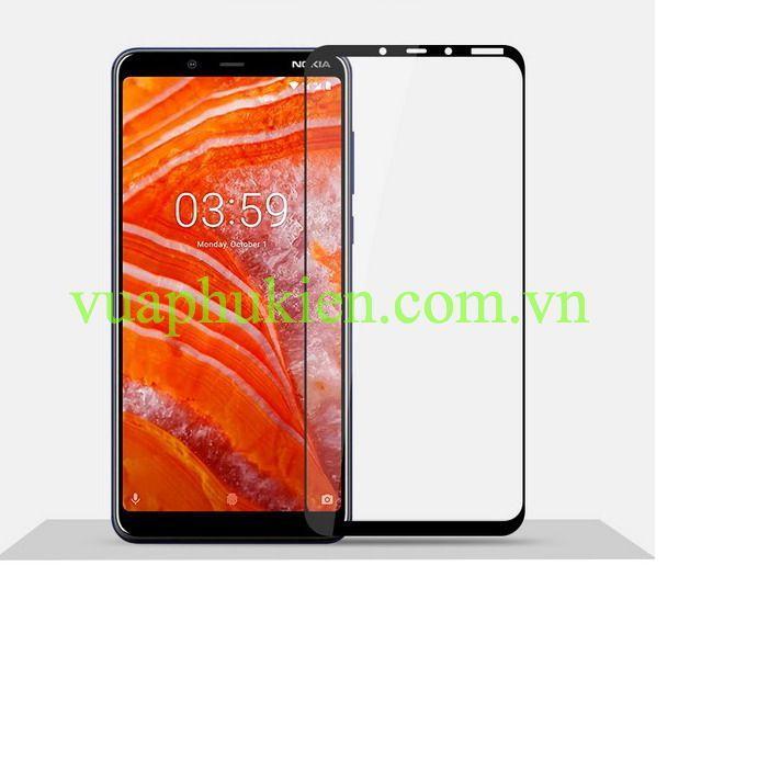Kính cường lực 5D xịn Full màn hình Nokia 3.1 Plus - Hàng nhập khẩu