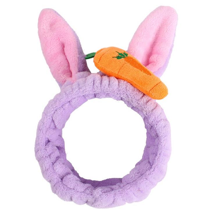Băng Đô 3D Thỏ Cà Rốt Siêu Cute -  Dày Mềm Mịn Cao Cấp - Siêu Bền