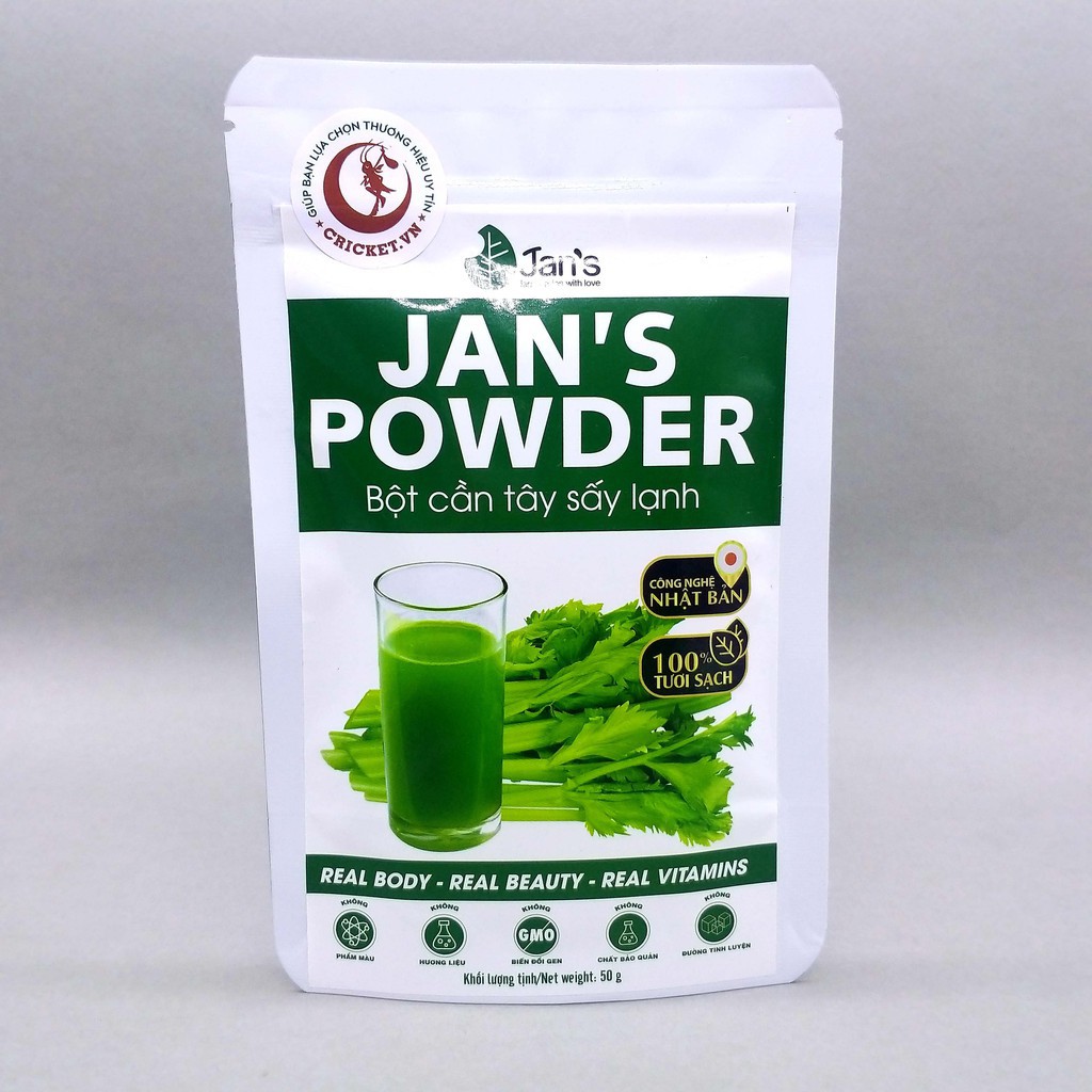 Bột Cần Tây Nguyên Chất Sấy Lạnh Jan’s Powder