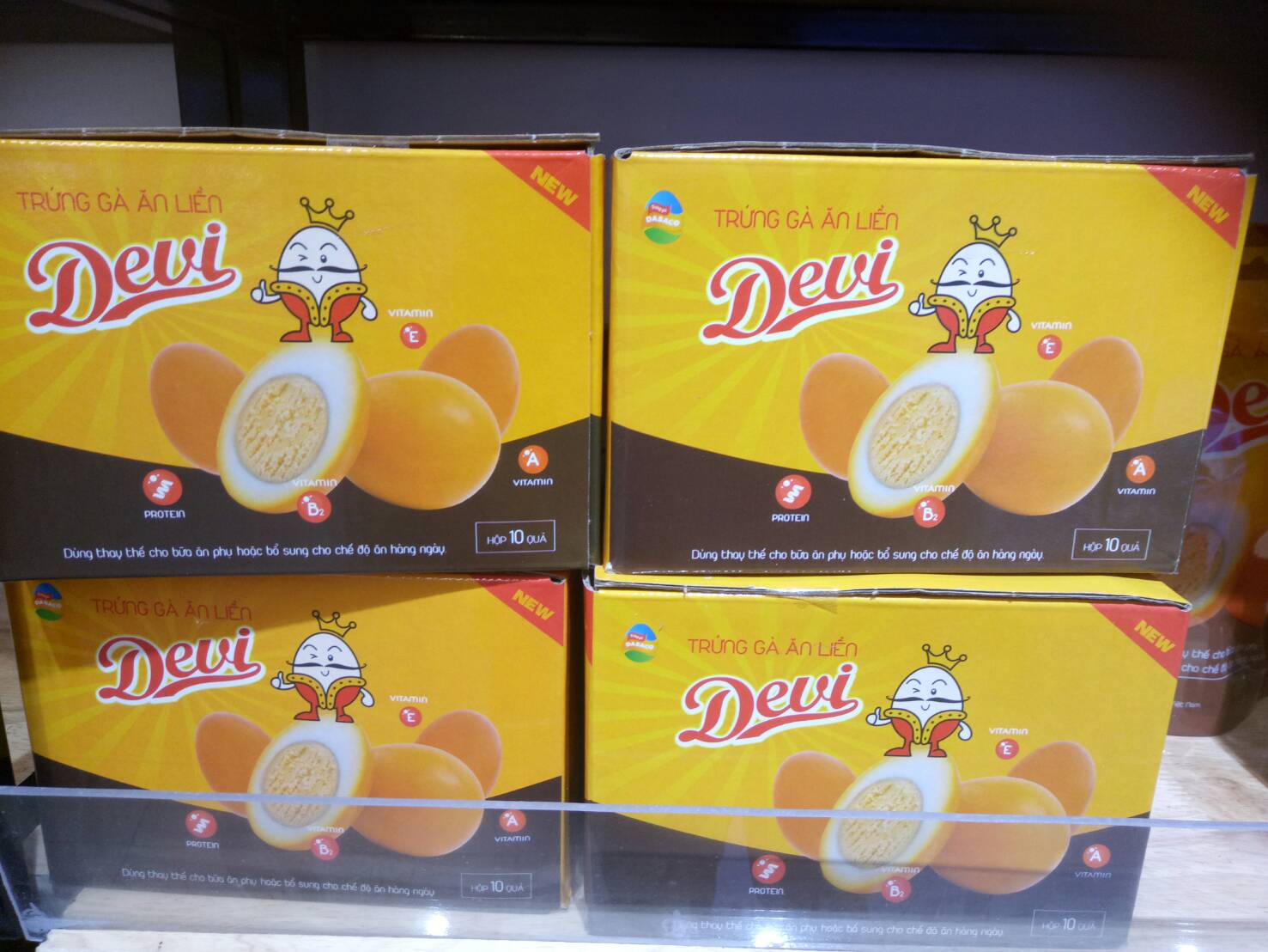 [flashsale] Combo 2 Trứng Gà Ăn Liền Devi Dabaco Hộp 10 Quả