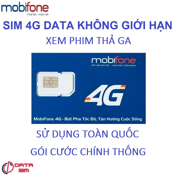 [HCM]Sim 4G mobifone tỷ GB có sẵn 2 tháng sử dụng