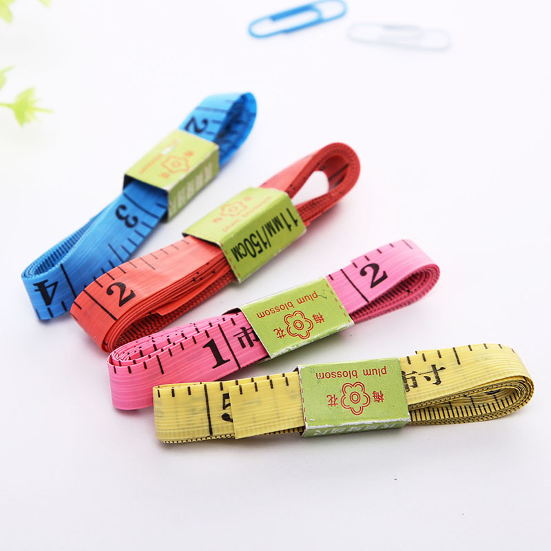 Thước Dây Mềm 1.5M, Thước Đo Eo Bụng Chiều Cao May Đồ Tiện Lợi