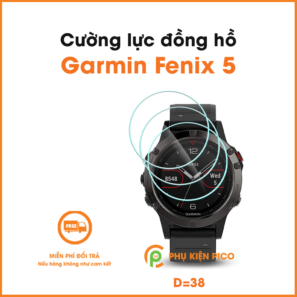 Cường lực Garmin Fenix 5 trong suốt độ cứng 9H chống trầy xước va đập bảo vệ đồng hồ