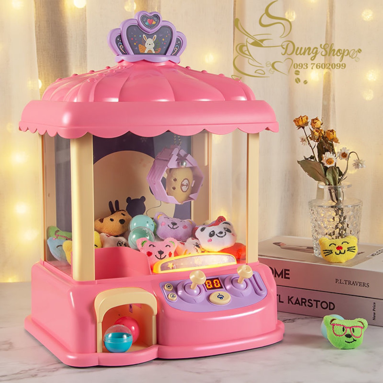 [HCM]Máy gắp thú cỡ to kèm gấu bông