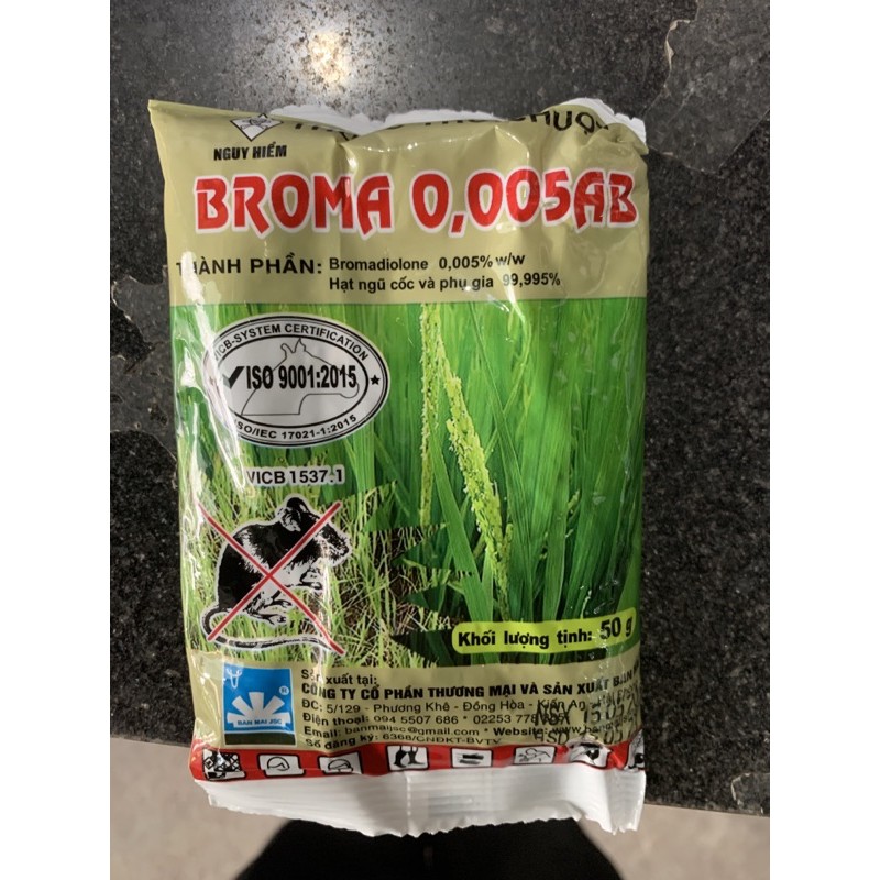 Thuốc Trừ Chuột Broma 0,005Ab