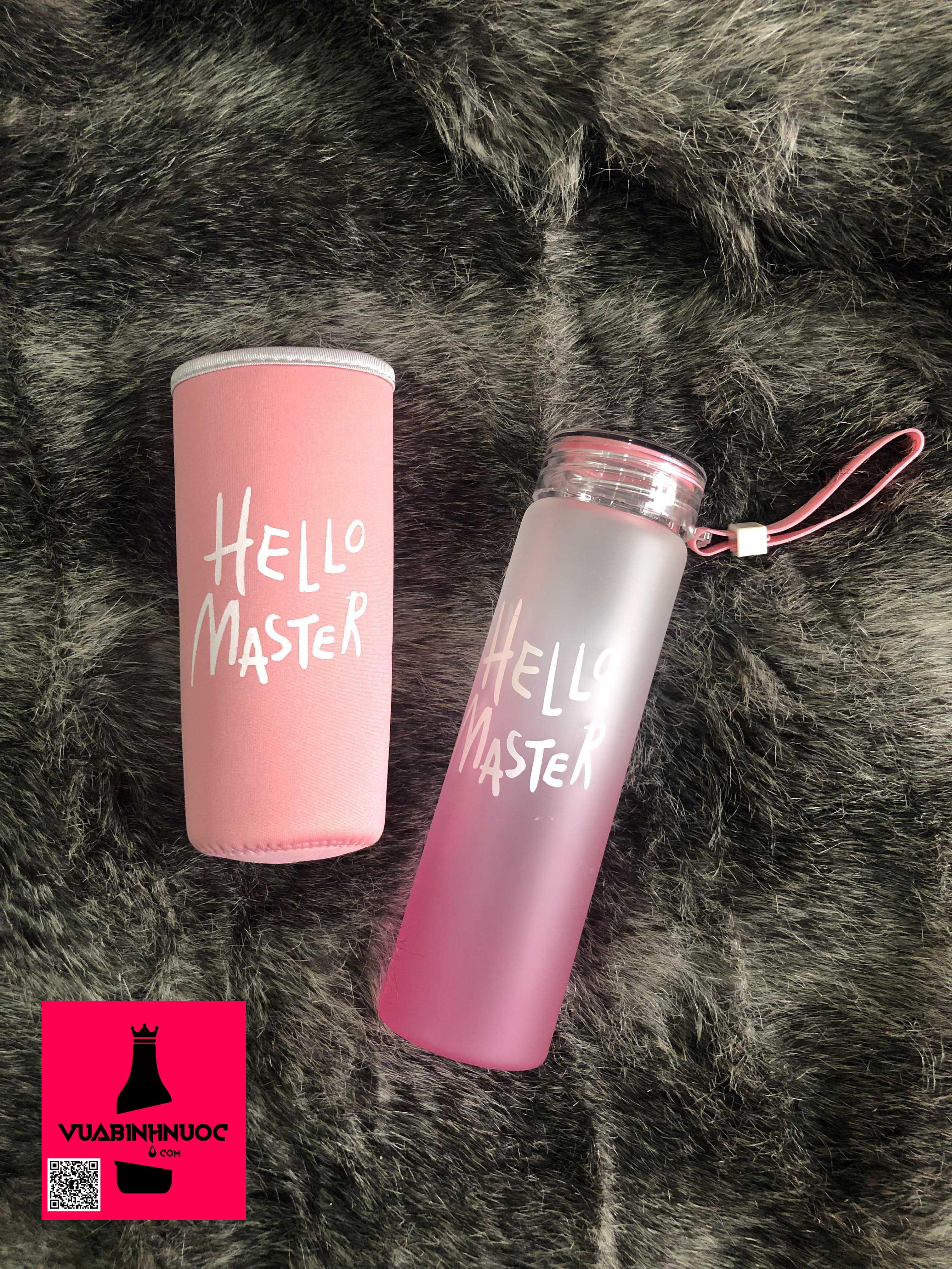 Bình thủy tinh hello master 500ml