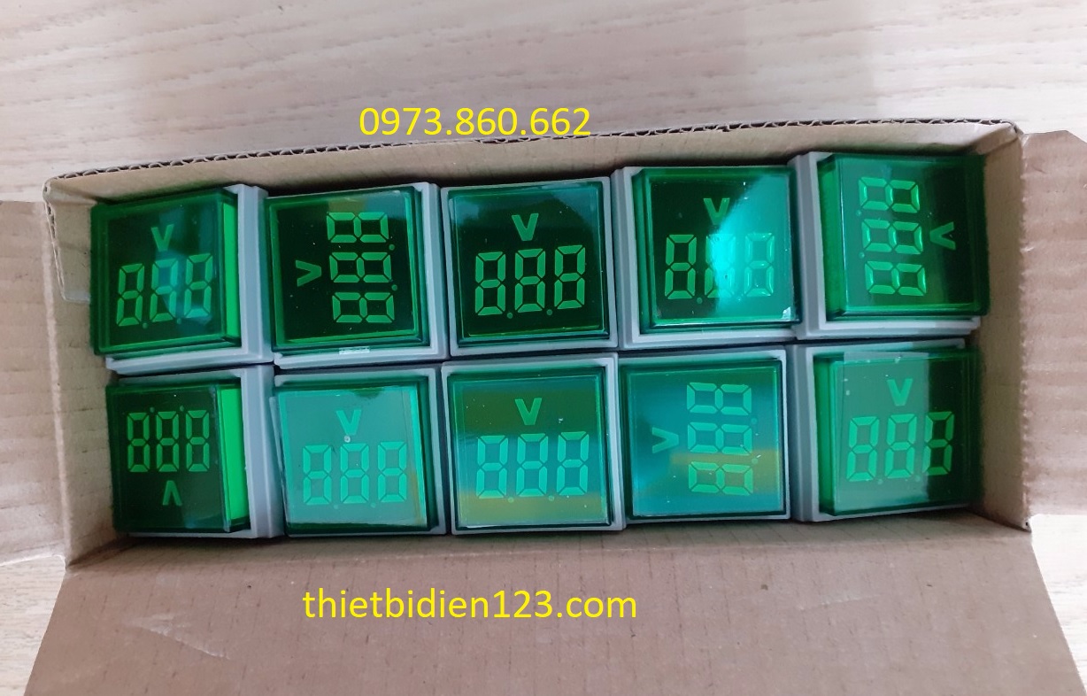 Combo of 5 Led Lights Displaying Voltage - Amperage, Non-22Mm