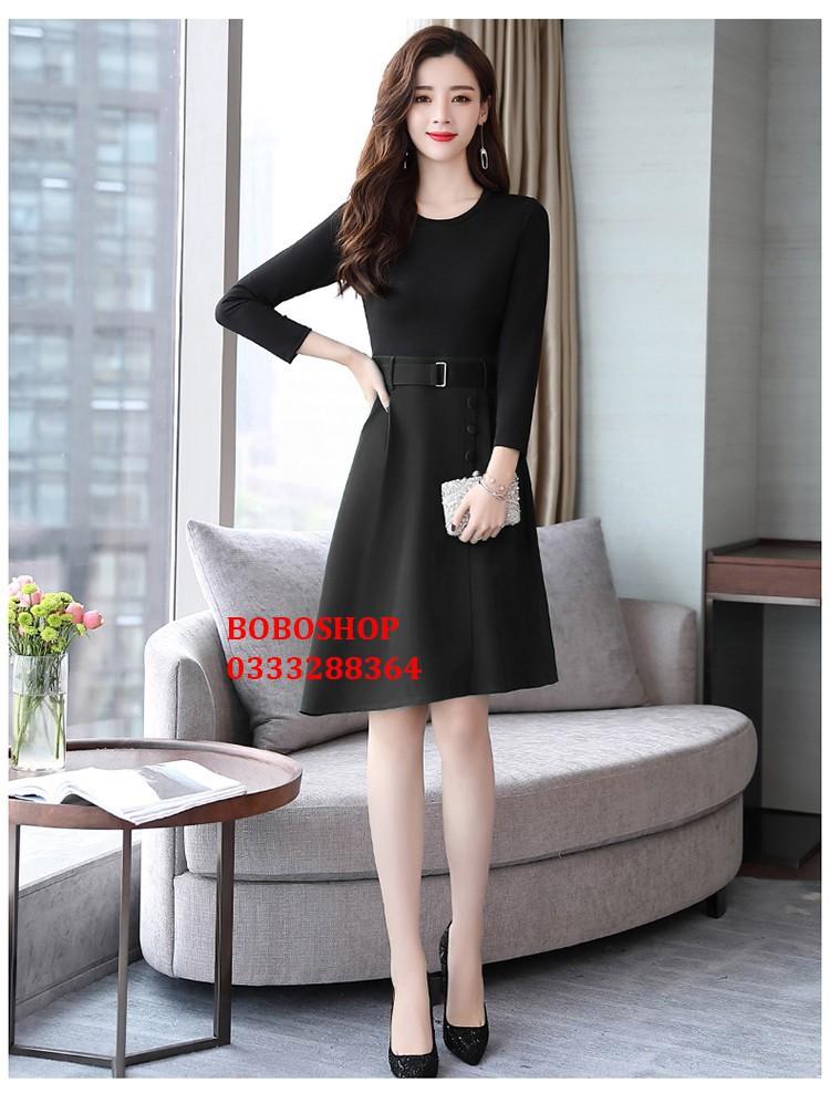 [HCM]CHÂN VÁY XẾP LY PHỐI NÚT SILA