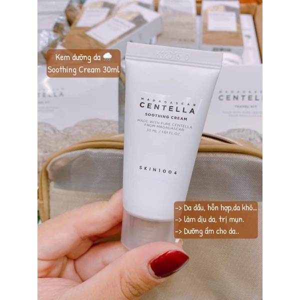 (MINI SIZE 30ML) Kem Dưỡng Rau Má SKIN1004 Madagascar Centella ( SOOTHING Cream)