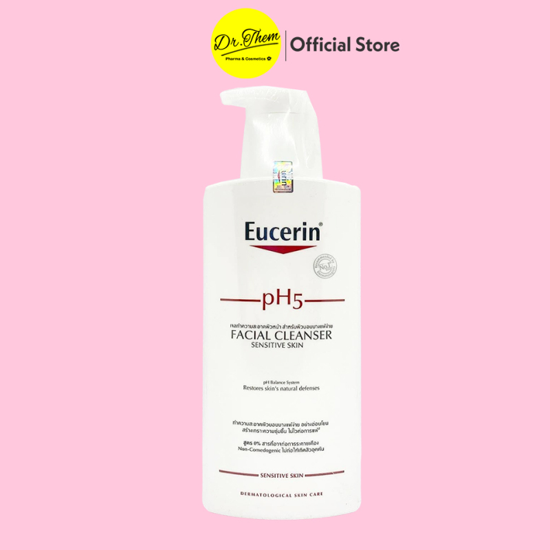 Sữa Rửa Mặt Eucerin pH5 Cho Da Nhạy Cảm Facial Cleanser - Eucerin PH5 Facial Cleanser Sensitive Skin 400ml nhập khẩu