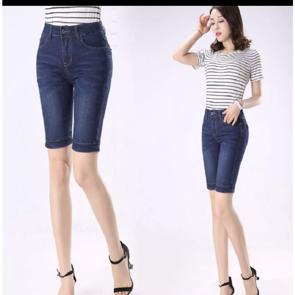 Quần Jeans Nữ Ngố,Quần Jean Nữ Lửng Co Giãn Tốt