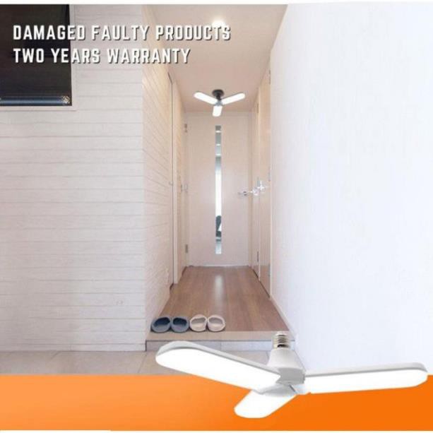 [HCM]Đèn Led siêu sáng hình 3 cánh quạt. 45W đui E27