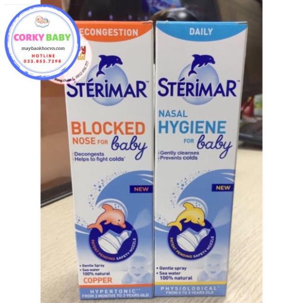 [Corky Baby] Xịt mũi cá heo Stérimar Pháp 50ml