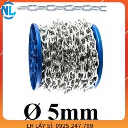 Dây xích sắt mạ kẽm Ø cáp thép giá sỉ