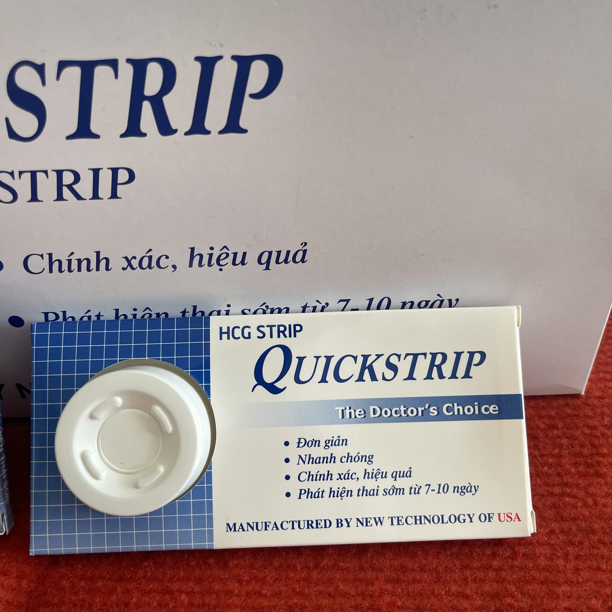 QUE THỬ THAI QUICKSTRIP HÀNG CHÍNH HÃNG
